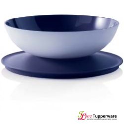 Чаша Аллегро 1,5л бело-синее Tupperware