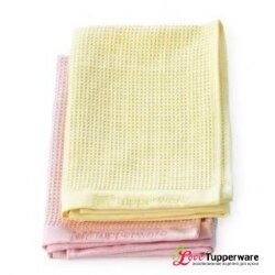 Салфетка для мытья окон и зеркал 2 шт (жёлтая/ розовая) Tupperware