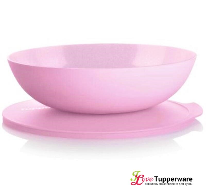 Чаша Аллегро 1.5л розовая Tupperware
